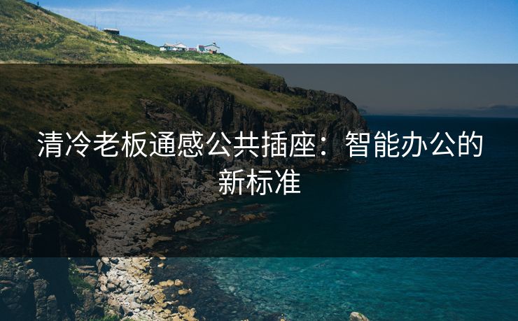 清冷老板通感公共插座：智能办公的新标准